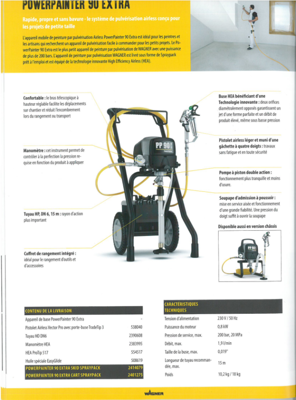 Pompe Wagner PP90 Airless d’occasion – Image 4